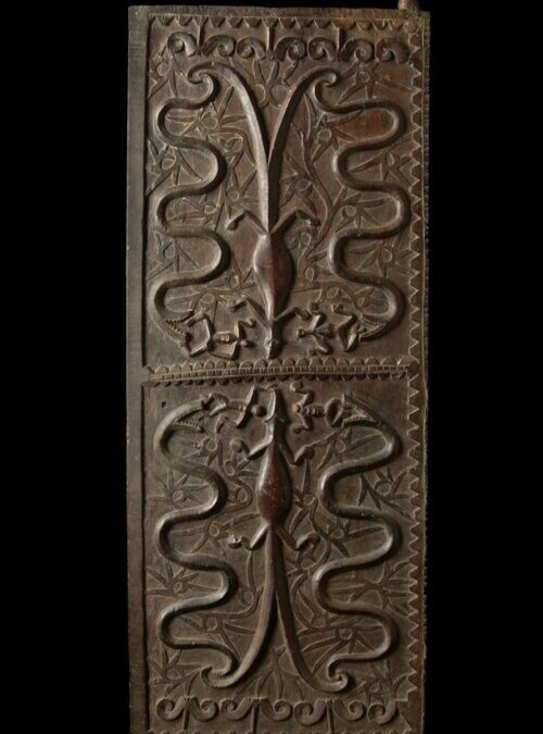 000378 Borneo, Sarawak, Bidayu Dayak, door