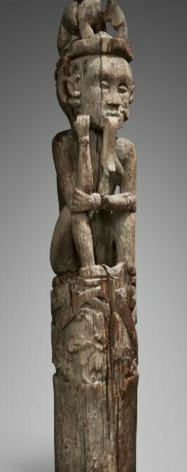 001531 Borneo, Central Kalimantan, pillar figure