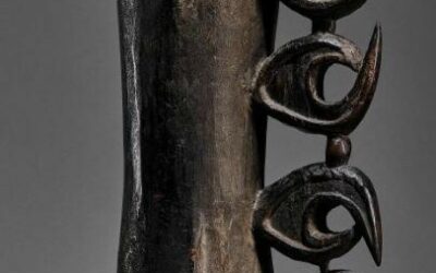 001573 Papua, Asmat, drum
