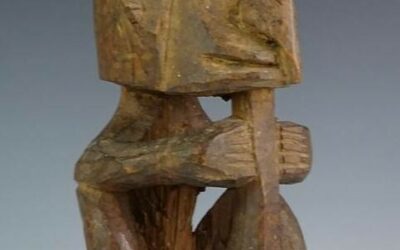 001591 Papua, Cenderawasi Bay, Biak, ancestor figure