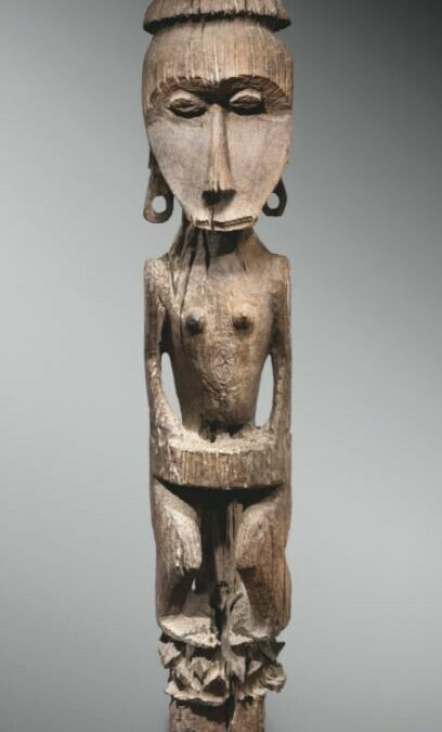 001600 Borneo, East Kalimantan, Kayan Dayak, anthropomorphic figure