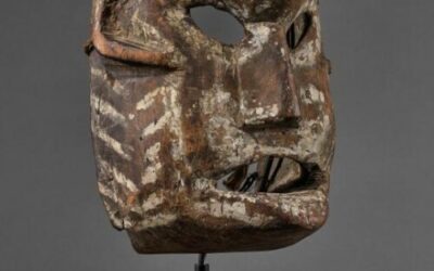 001684 Borneo, Sarawak, Iban Dayak, face mask