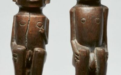 001728 Sumatra, Batak, pair of ancestor figures