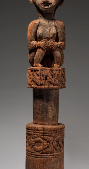 001831 Borneo, Central Kalimantan, Dayak, pole