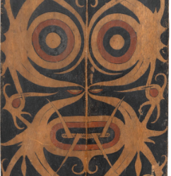 001884 Borneo, East Kalimantan, Kenyah Dayak, shield