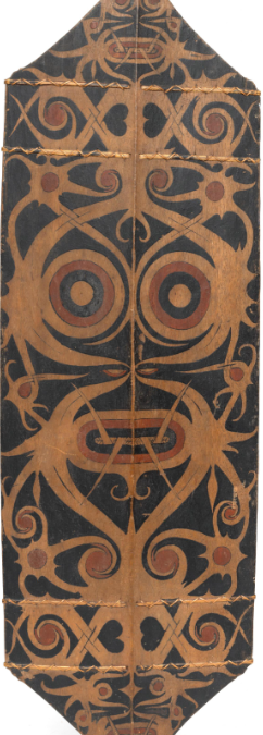 001884 Borneo, East Kalimantan, Kenyah Dayak, shield
