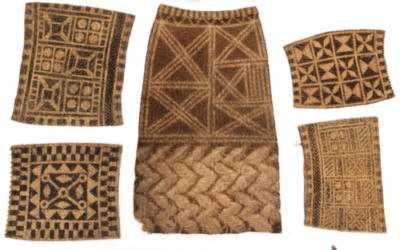 001908 Moluccas, Aru Islands, sarong and mat