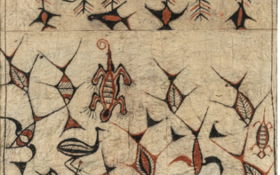 001917 Papua, Humboldt Bay, ceremonial cloth