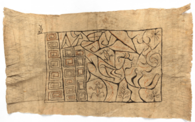 001924 Papua, Humboldt Bay, barkcloth